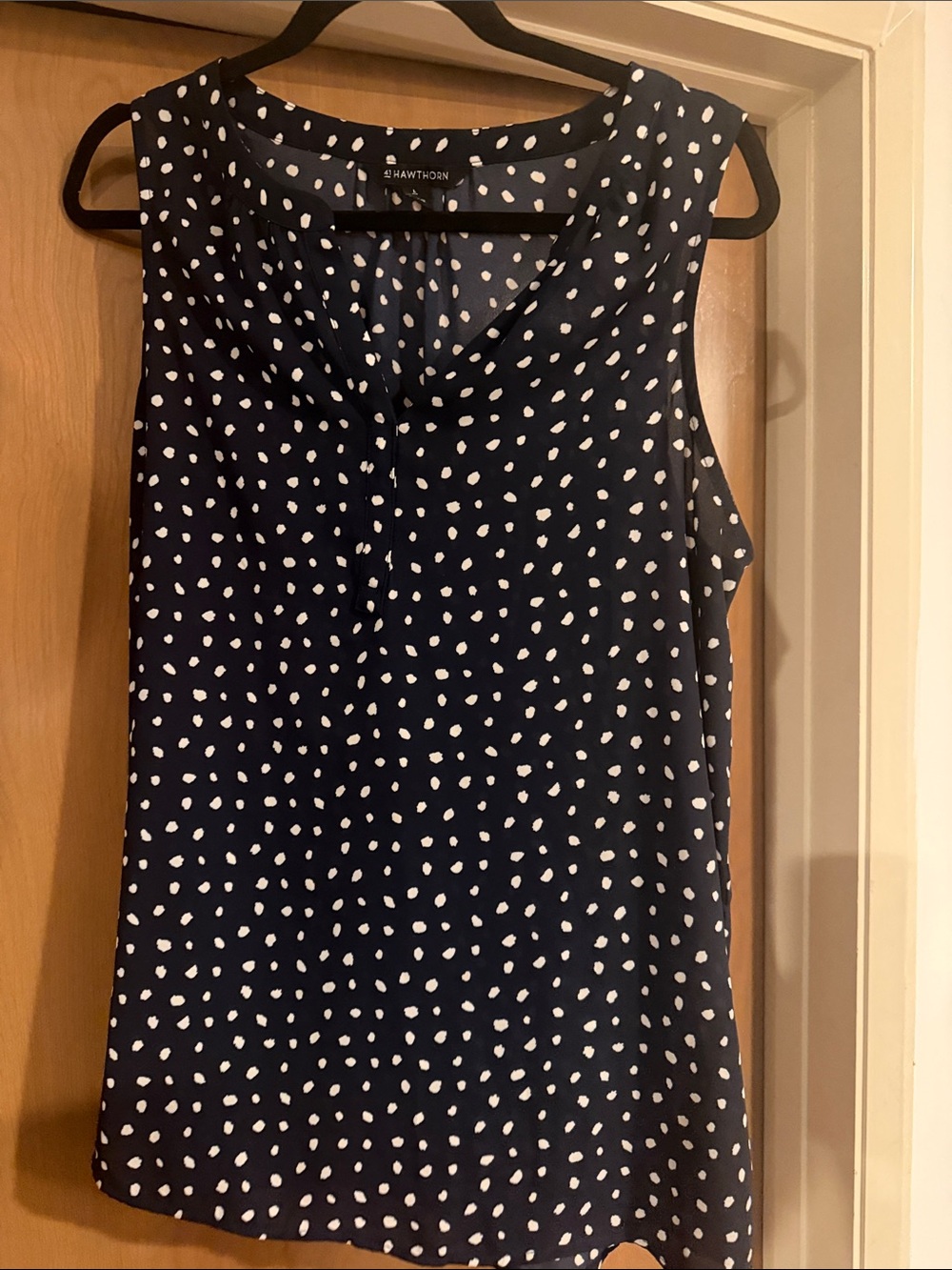 41 Hawthorn Navy Polka Dot Sleeveless Camisole